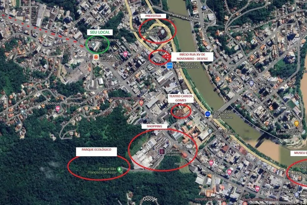 Estudio Maravilhoso No Centro De Blumenau A 8Min A Pe Da Vila Germanica Oktoberfest Brazília